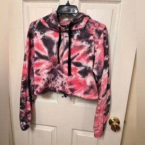 Tie-Dye Cropped Hoodie
